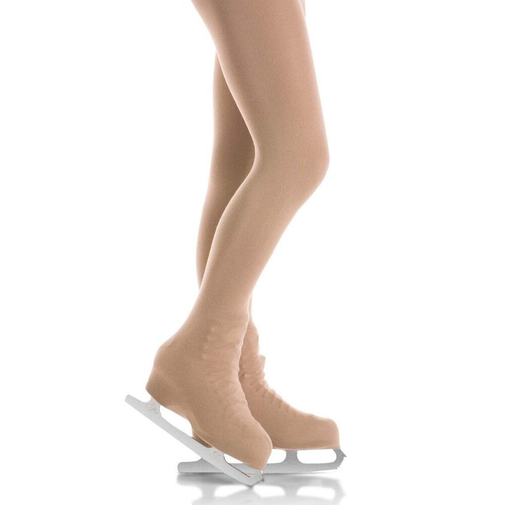 Mondor 3396 Boot cover Natural Figure Skating Tights - Light Tan - 8-10